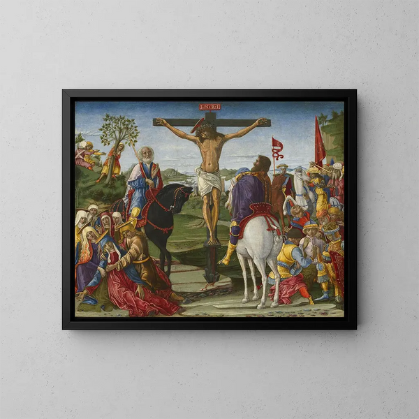 La Crucifixion - Benvenuto di Giovanni — kehystetty taideteos seinällä
