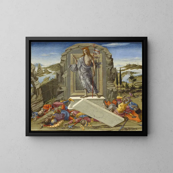 La Résurrection - Benvenuto di Giovanni — kehystetty taideteos seinällä