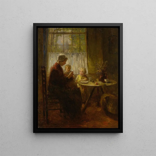 Bernard de Hoog - Mother Feeding Her Child.webp