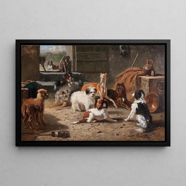 Vie de Chien - Bernard te Gempt — kehystetty taideteos seinällä