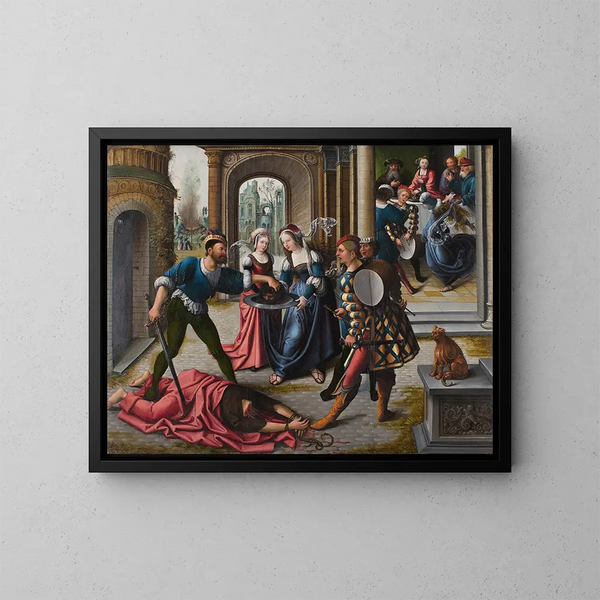 Le martyre de saint Jean-Baptiste - Bernard van Orley — kehystetty taideteos seinällä