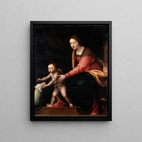 Vierge à l'Enfant - Bernardino Luini — kehystetty taideteos seinällä
