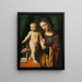La Vierge à l'Enfant avec une Colombine - Bernardino Luini — kehystetty taideteos seinällä