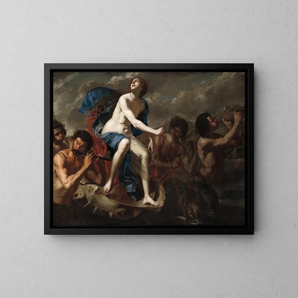 Le Triomphe de Galatée - Bernardo Cavallino — kehystetty taideteos seinällä