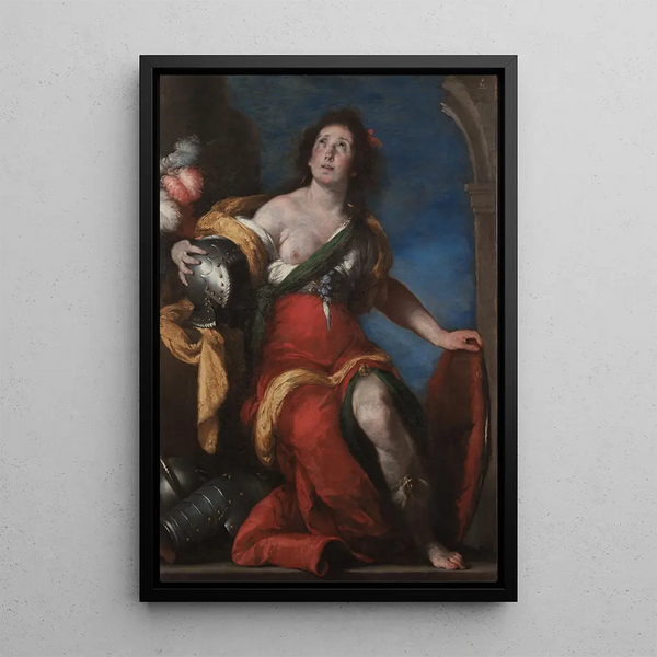 Allegorinen maalaus - Bernardo Strozzi — kehystetty taideteos seinällä
