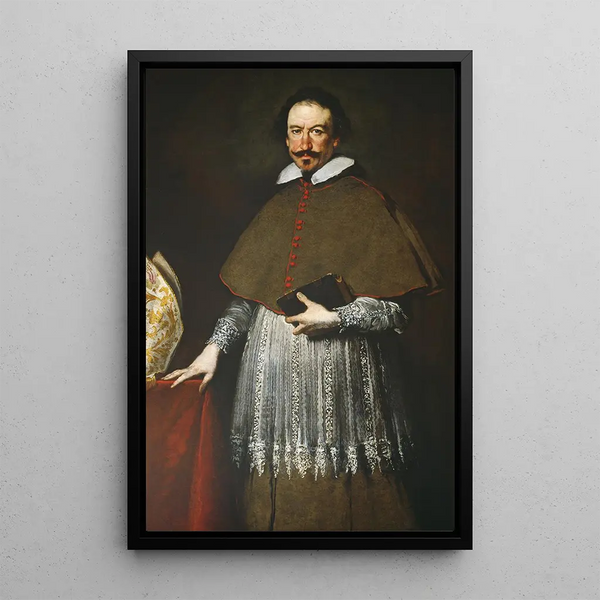 Biskoppi Alvise Grimani - Bernardo Strozzi — kehystetty taideteos seinällä