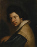 Portrait d'un homme portant une fraise - Bernardo Strozzi — näkymä teoksesta