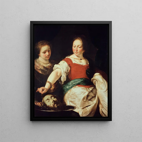 Salomé - Bernardo Strozzi — kehystetty taideteos seinällä