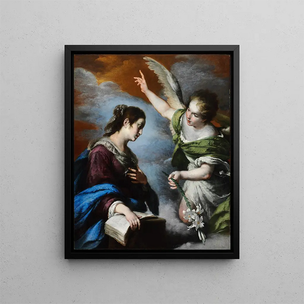 Ilmoitus - Bernardo Strozzi — kehystetty taideteos seinällä