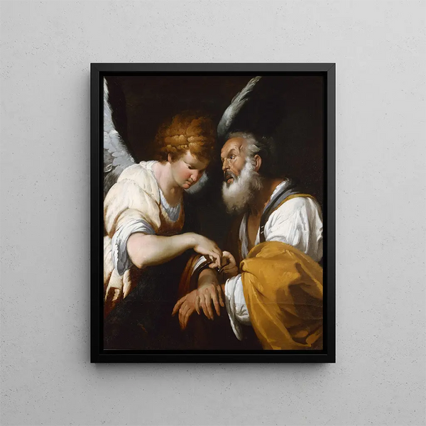 La libération de saint Pierre - Bernardo Strozzi — kehystetty taideteos seinällä