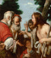 Pyhän Johannes Kastajan saarna - Bernardo Strozzi — näkymä teoksesta