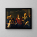 L'Offrande à la monnaie - Bernardo Strozzi — kehystetty taideteos seinällä