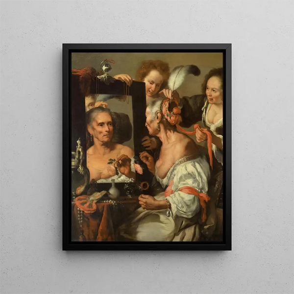 Vanité - Bernardo Strozzi — kehystetty taideteos seinällä