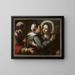 Visitation - Bernardo Strozzi — kehystetty taideteos seinällä