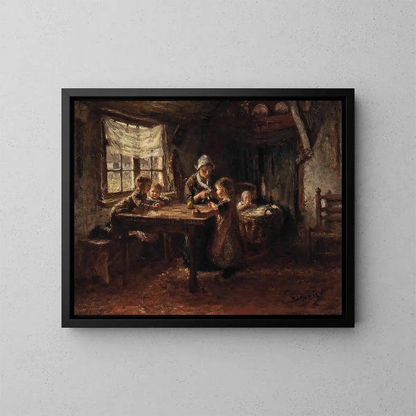 Syömässä omenoita - Bernardus Johannes Blommers — kehystetty taideteos seinällä
