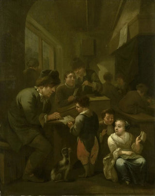 Le maître d'école - Bernardus van Schijndel — näkymä teoksesta