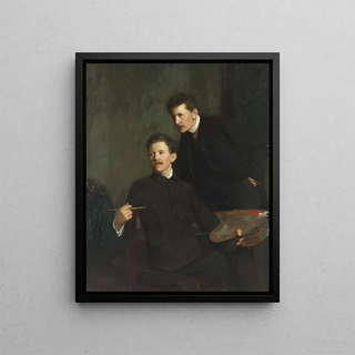 Bernhard sterman - Double portrait of the brothers Bernhard and Emil sterman.webp