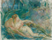 Apollon paljastamassa jumaluuttaan paimenelle - Berthe Morisot — näkymä teoksesta