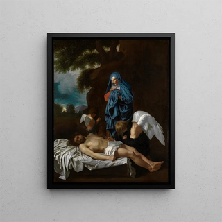 Bertholet Flmal - Maria mit dem toten Christus und klagenden Engeln.webp