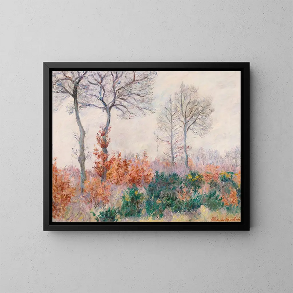 Puu veistetty syksyllä - Blanche Hoschedé-Monet — kehystetty taideteos seinällä