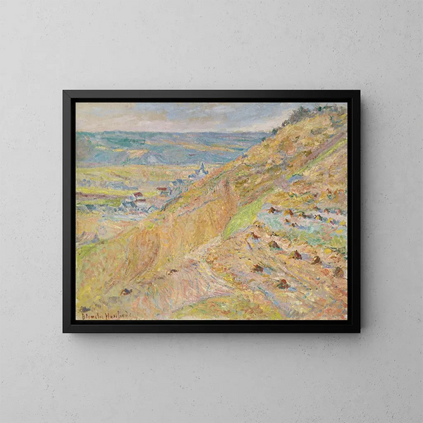 La Côte à Giverny - Blanche Hoschedé-Monet — kehystetty taideteos seinällä