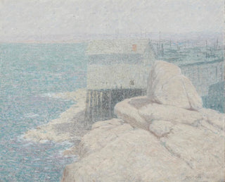 Kiinalainen kalastajakylä, Monterey Bay, Kalifornia - Bolton Coit Brown — näkymä teoksesta