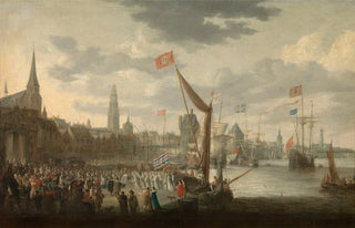 Bonaventura Peeters the Elder - Reception of the White Monks by the Magistrate and the Notables of the City of Antwerp.webp