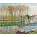 Maalauksen jäljennös Bords du Loing à Moret - Camille Pissarro