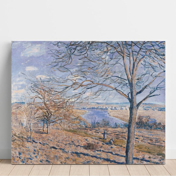 Maalauksen jäljennös Bords du Loing, syksyn vaikutus - Alfred Sisley
