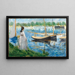 Reproduction tableau | Les bords de la Seine à Argenteuil - Edouard Manet | Poster - Toile - Aluminium