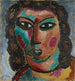 Ruskeat kiharat - Alexej von Jawlensky — näkymä teoksesta