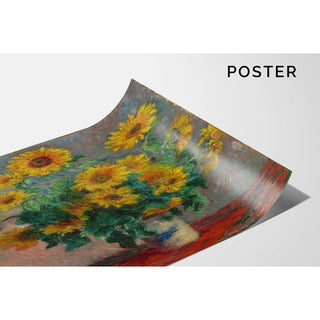 Bouquet de tournesols - Claude Monet | Reproduction Tableau Décoration murale affiche copie