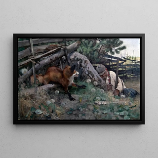 Bruno Liljefors - Hunter and Fox.webp