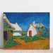 Maalauksen jäljennös Cabanes blanches aux Saintes-Maries - Vincent van Gogh