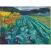 Maalauksen jäljennös Cabbage Field - Edvard Munch