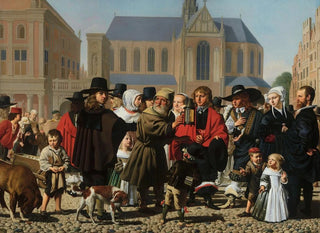 Caesar Van Everdingen - Diogenes Looking for an Honest Man Portrait Histori of the Steyn Family.webp