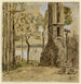 Calvaire breton - Eugène Boudin — näkymä teoksesta