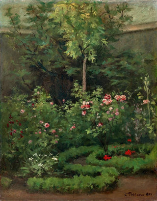 Une roseraie - Camille Pissarro — näkymä teoksesta
