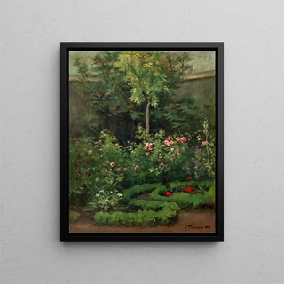 Une roseraie - Camille Pissarro — kehystetty taideteos seinällä