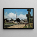 Oisen rannat Pontoisessa - Camille Pissarro — kehystetty taideteos seinällä