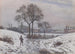 Talvimaisema Norwoodin metsästysmaalaus - Camille Pissarro — näkymä teoksesta