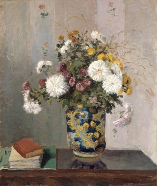 Camille Pissarro - Chrysanthemums in a Chinese Vase.webp