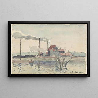 Camille Pissarro - Factory on the Oise at Pontoise.webp