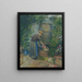 Nainen pesemässä kattilaa - Camille Pissarro — kehystetty taideteos seinällä
