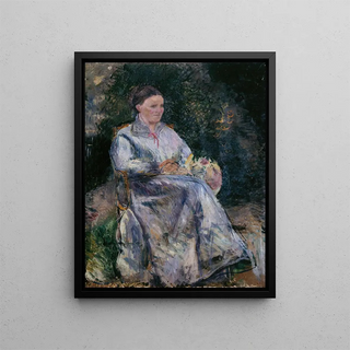 Camille Pissarro - Julie Pissarro au jardin.webp