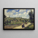 Maisemamaalaus Pontoisen lähellä, Auversin tie - Camille Pissarro — kehystetty taideteos seinällä