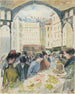 Les Halles centrales le marché aux légumes - Camille Pissarro — näkymä teoksesta