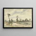 Louveciennes Route de Saint-Germain - Camille Pissarro — kehystetty taideteos seinällä