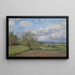 Maisemamaalaus lehmällä - Camille Pissarro — kehystetty taideteos seinällä