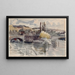 Pont Corneille -maalaus Rouenissa - Camille Pissarro — kehystetty taideteos seinällä